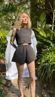 THE SHORT SHORT | High Waisted Linen Shorts