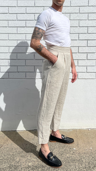 Buy Grey Twill Cotton Plain High Waist Trouser For Women by Kharakapas  Online at Aza Fashions.